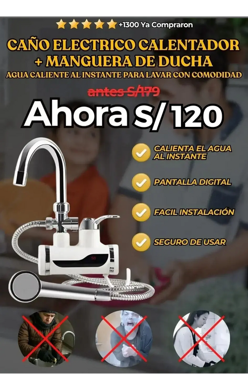 Caño Eléctrico Calentador